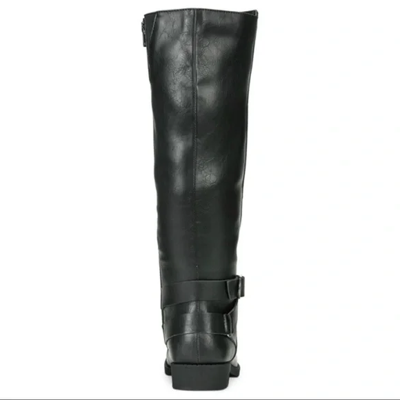 New Style & Co Madixe Riding Boots Black - Picture 3 of 6